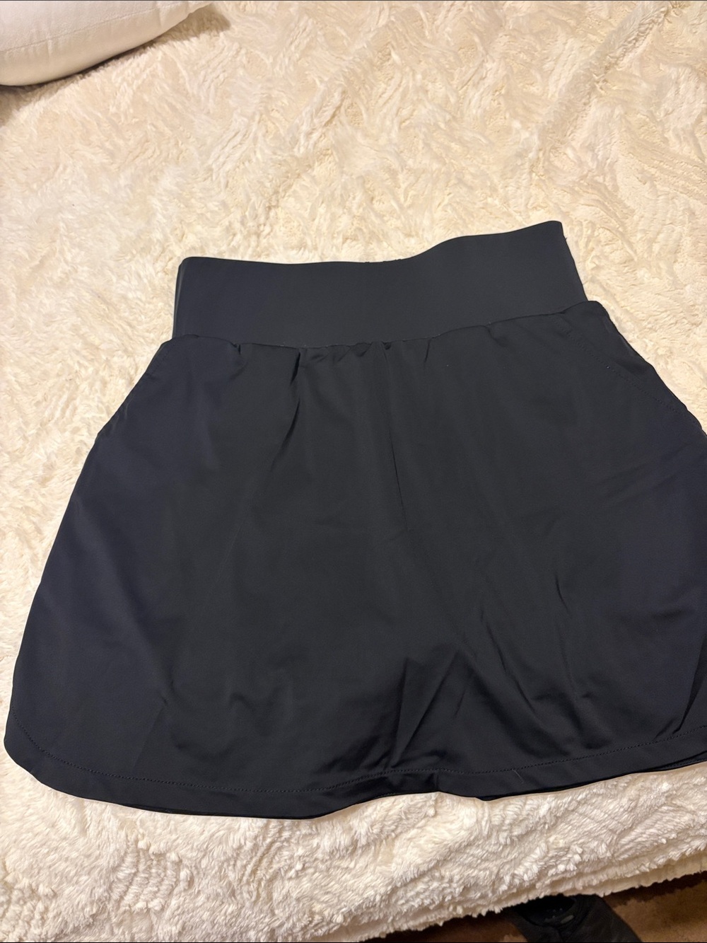 Women's Black Active Skort with Stretch Waistband